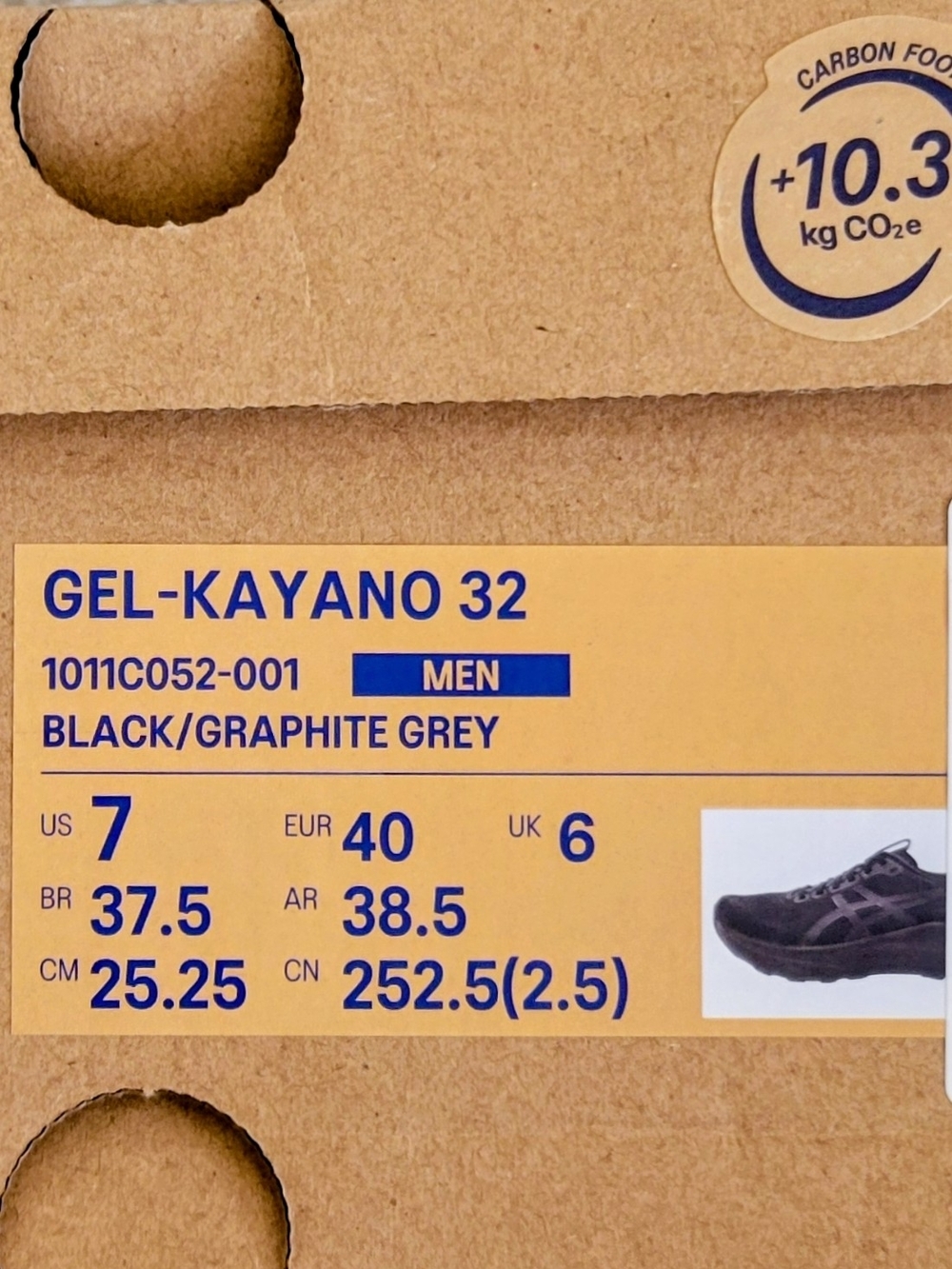 ASICS Gel Kayano 32 Men's Black Running Shoes - Men's 7, Women's 9 - Picture 2 of 14